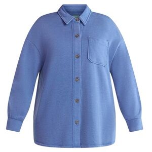 Terra & Sky Women's Plus Knit Shacket